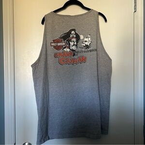 Harley Davidson 2007 Grand Cayman Pirate Graphic Tank Top